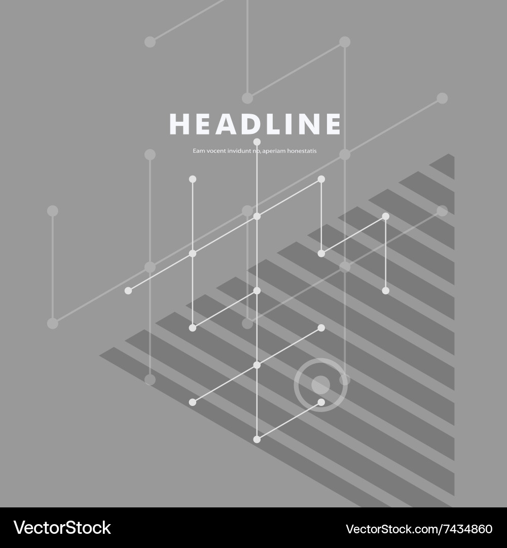 Abstract line and triangular design Vector Image