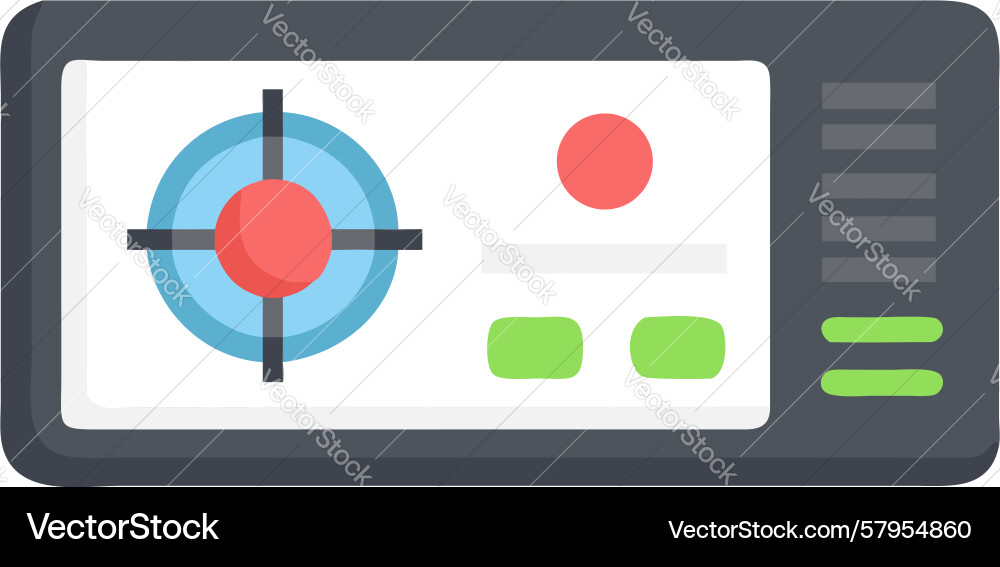 Data Analysis Screen with Target Vector Image