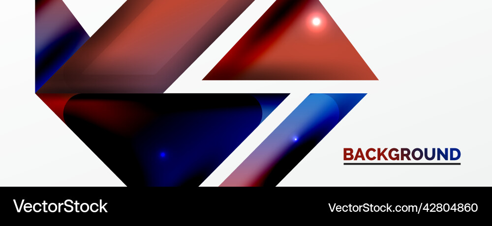 Dynamic 3d geometric abstract background Vector Image