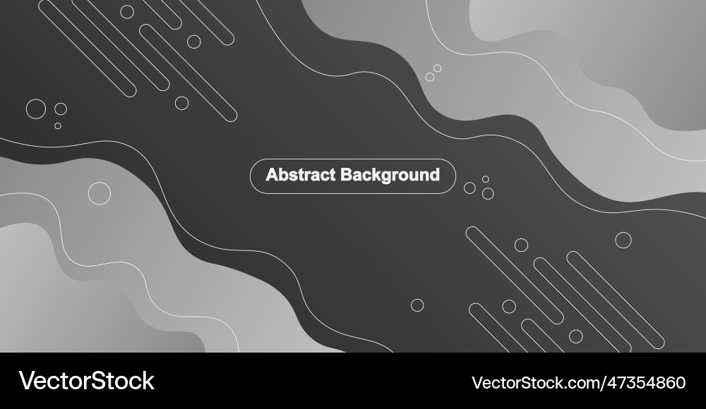 Gray gradient wavy and rounded line shapes Gray gradient wavy and rounded line shapes vector image