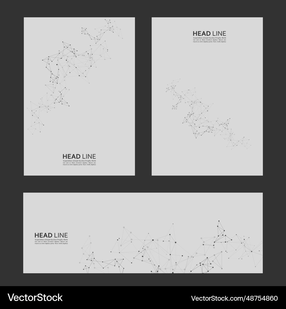 Layout of presentation page design connect Layout of presentation page design connect vector image