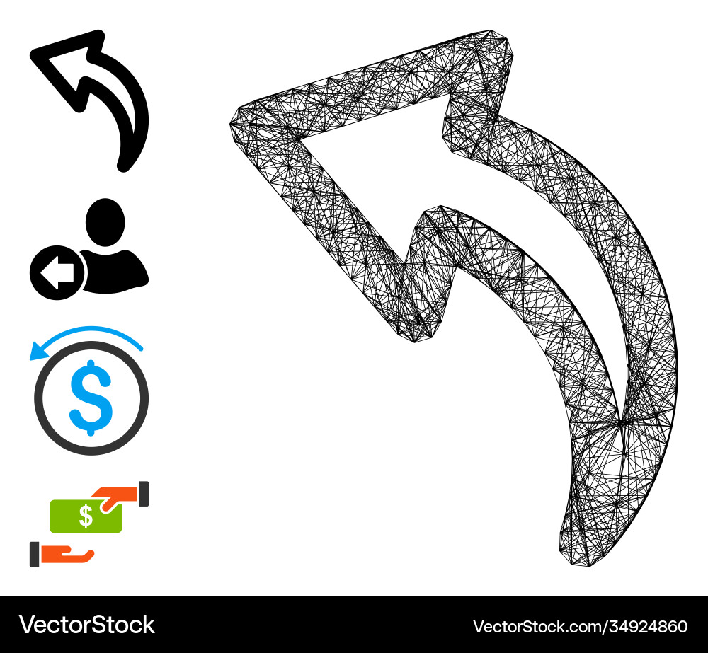 Net undo mesh Vector Image