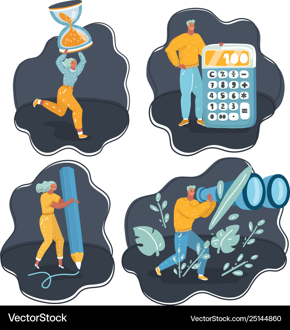 Set characters in different occupation Set characters in different occupation Vector Image