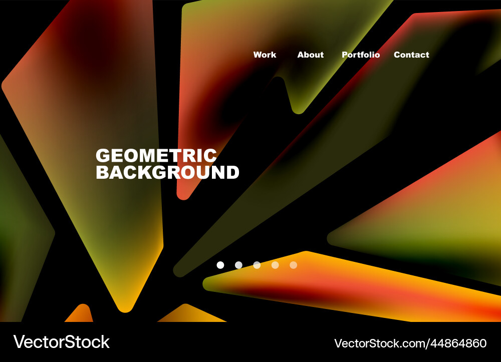 Shards shape composition abstract background web vector image