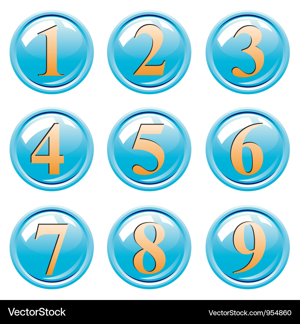 Varicolored buttons vector image