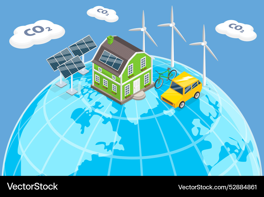 3d isometric flat Royalty Free Vector Image - VectorStock