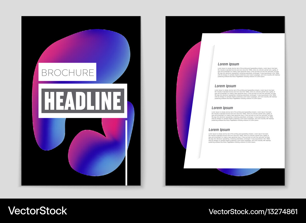 Abstract layout background set for art vector image