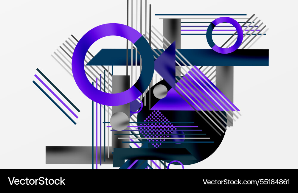 Geometric background showcasing sharp lines Vector Image