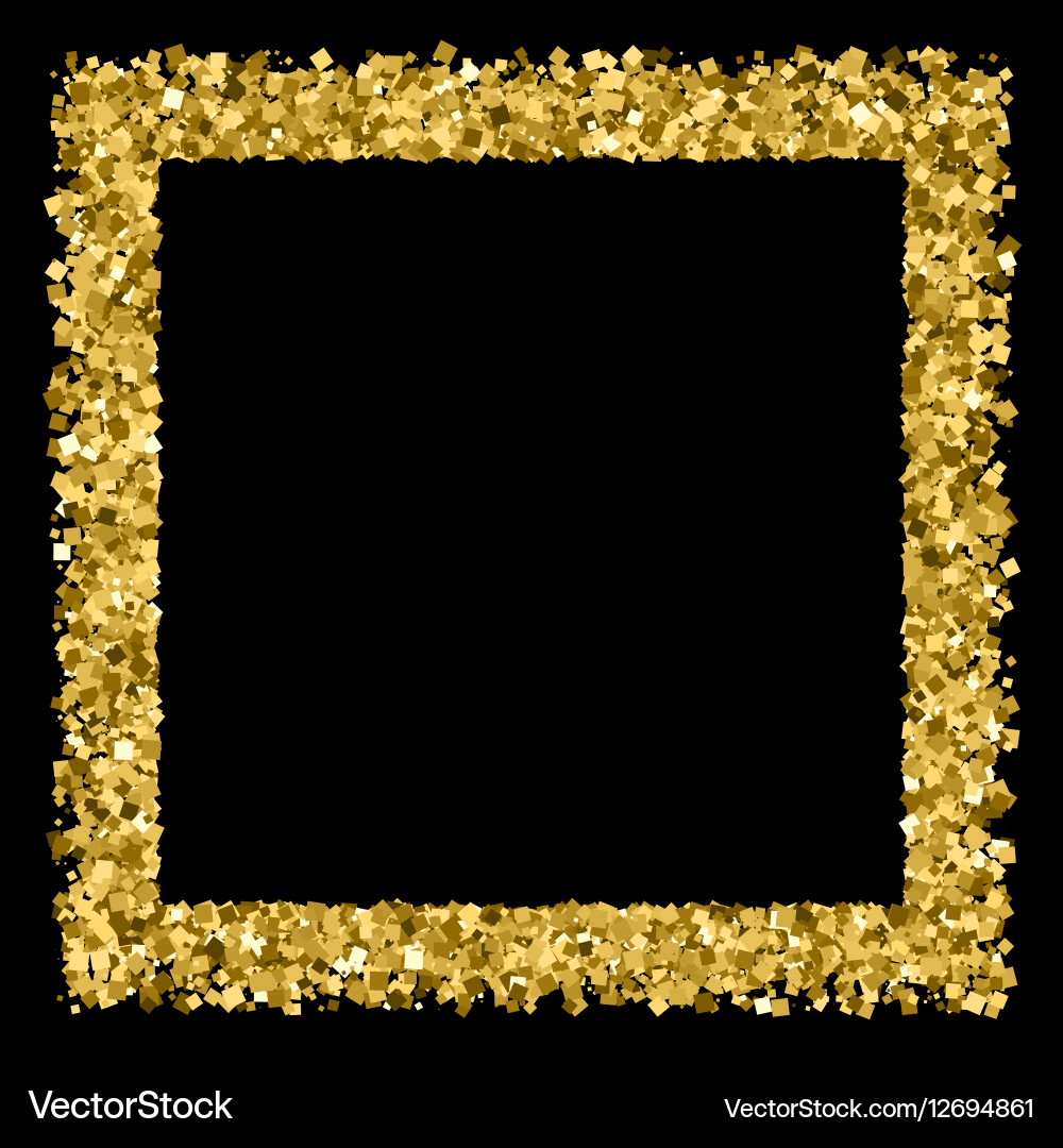 Thumbnail Gold Frame Gold frame Royalty Free Vector Image - VectorStock