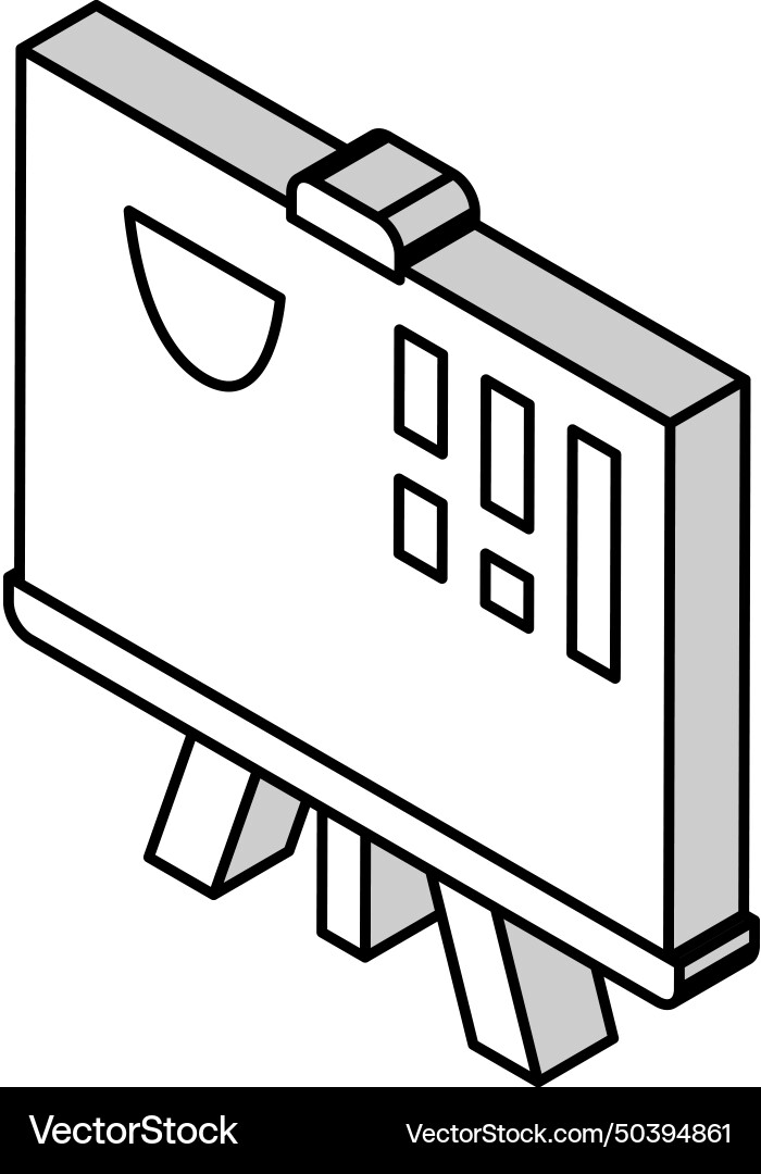 Graphics geek isometric icon Vector Image