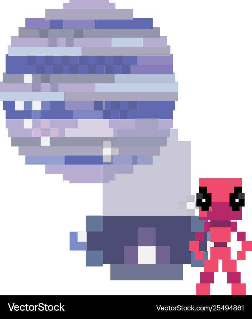 Invader video game retro vector image