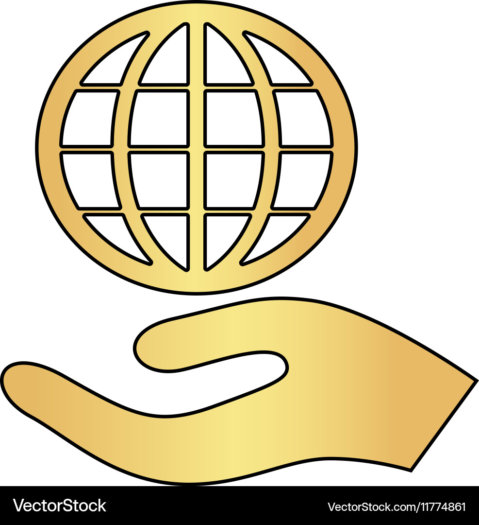 Save earth computer symbol Vector Image