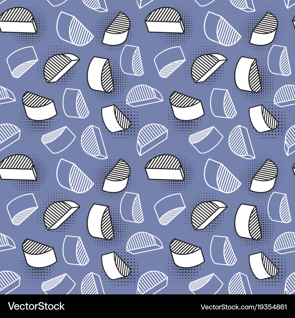 Seamless pattern colorful with 3d vector image
