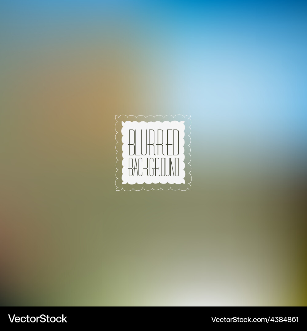 Smooth abstract colorful blurred background vector image