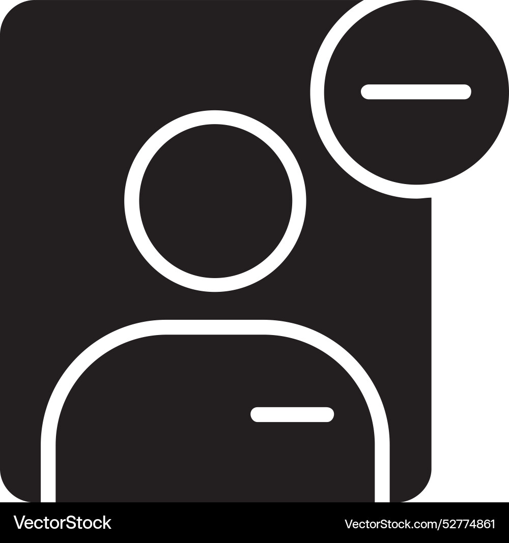 User remove icon design Vector Image
