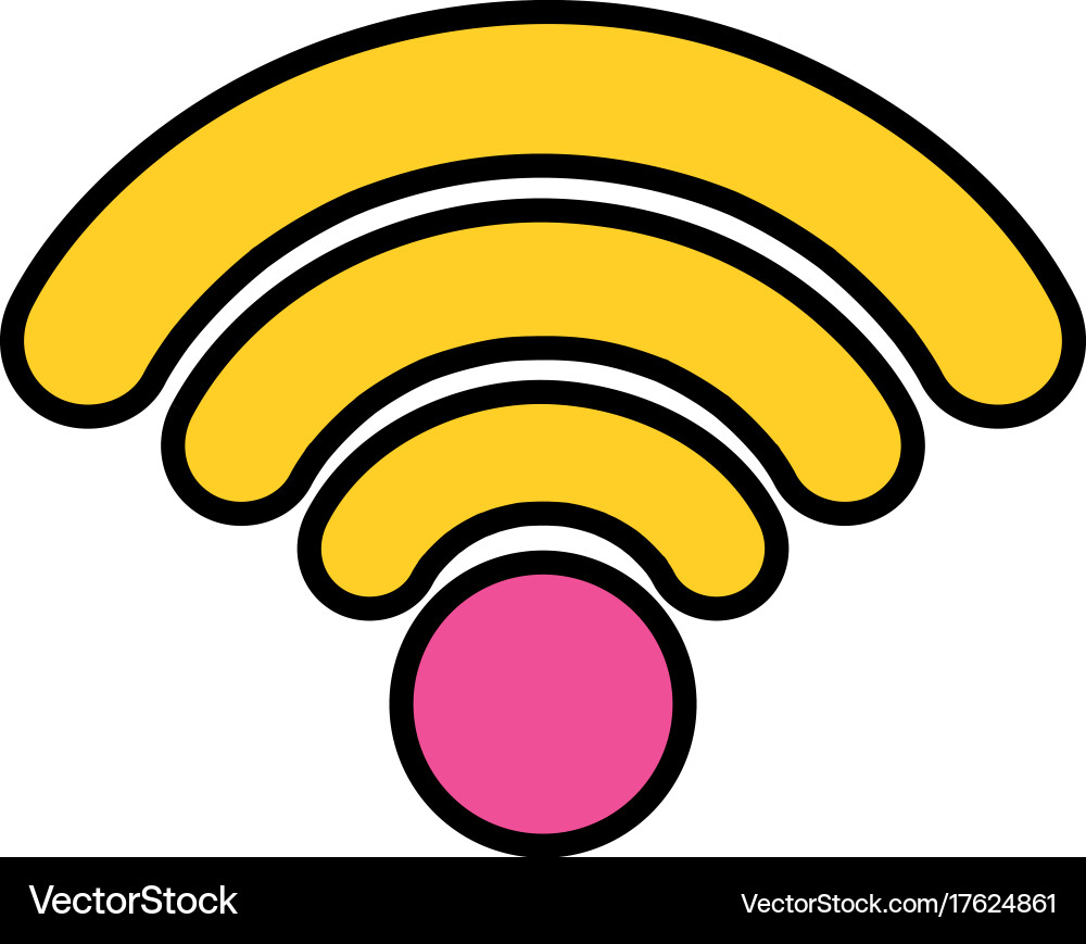 Wifi connection network digital symbol Vector Image
