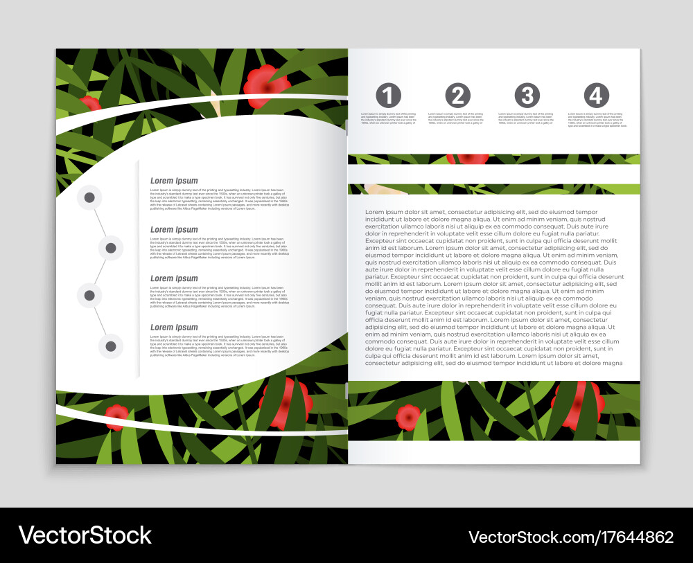 Abstract layout background set for art Vector Image