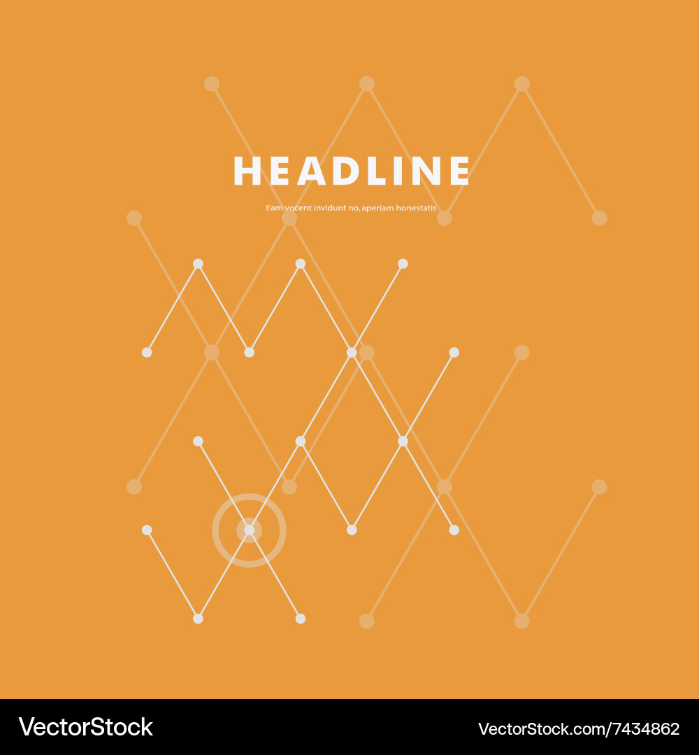 Abstract line and triangular design vector image