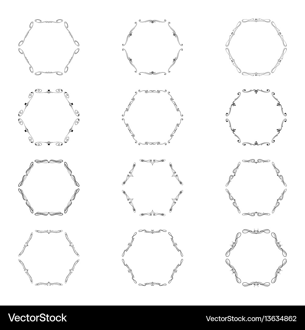Bunch of simple and elegant monogram design Bunch of simple and elegant monogram design Vector Image