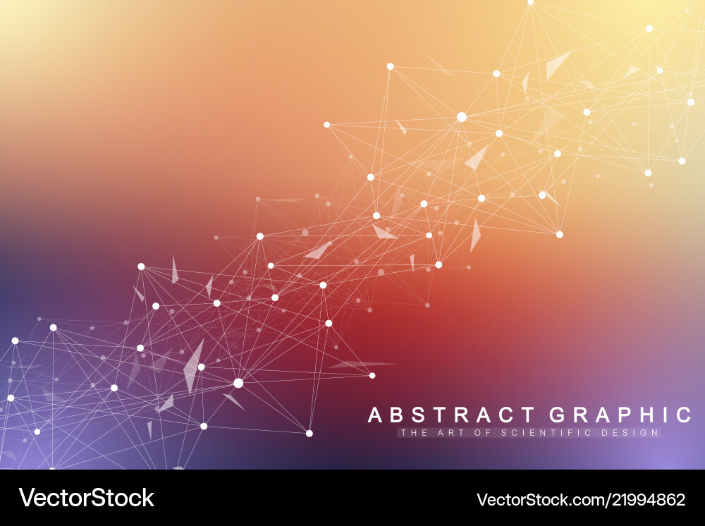 Connected Data Network Abstract vector image
