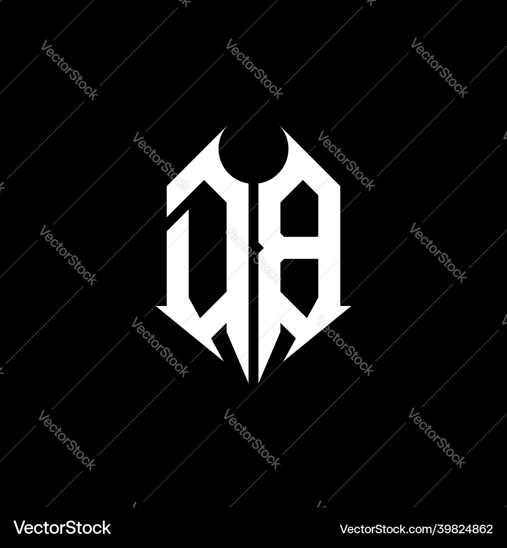 Db logo monogram design template Vector Image
