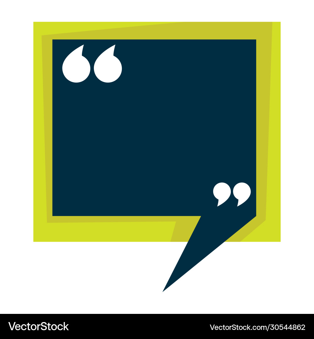 Empty quotation banner with copyspace and marks Empty quotation banner with copyspace and marks vector image