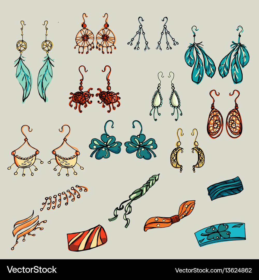 Fashion set graphic style Vector Image