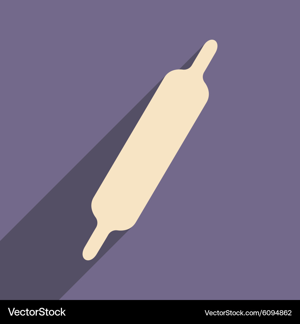 Flat with shadow icon and mobile application vector image