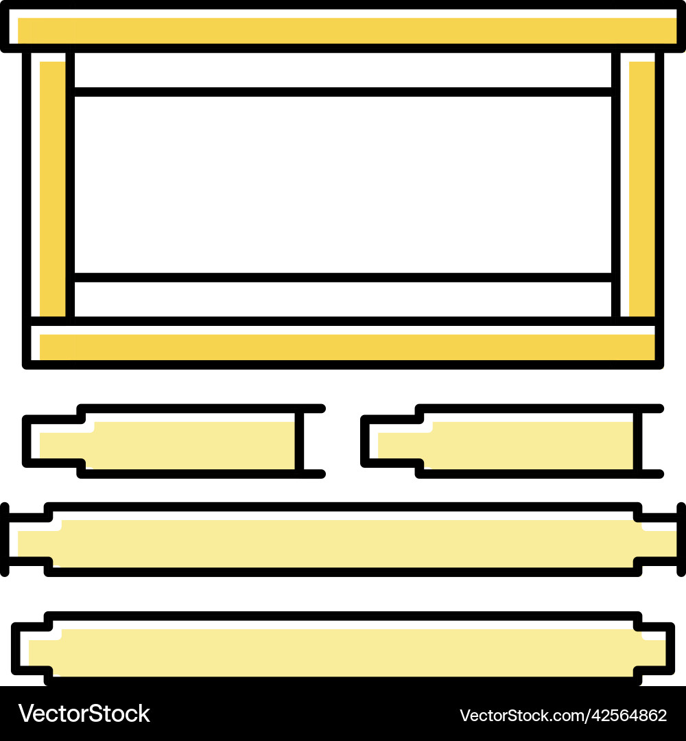 Frames langstroth beekeeping color icon Vector Image