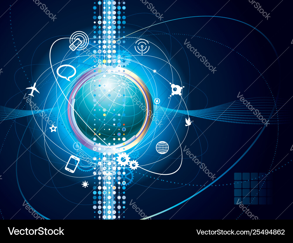 Global Network Connection vector image