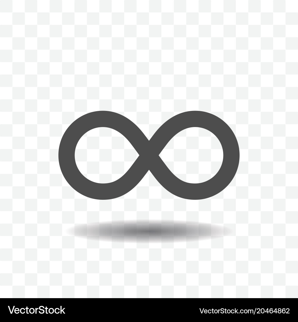 Infinity Symbol Icons - Endless Loop vector image