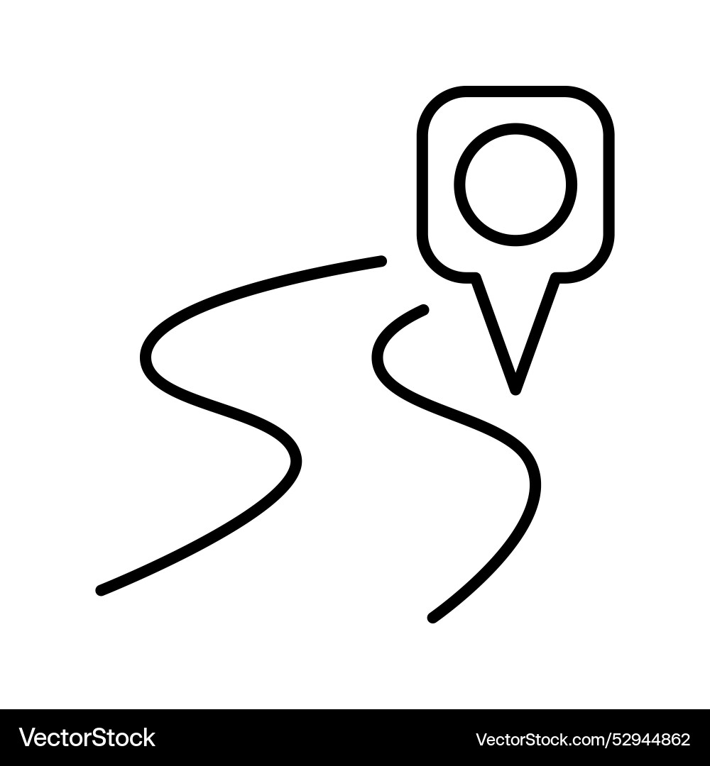 Road map relocation icon marker pointer gps vector image