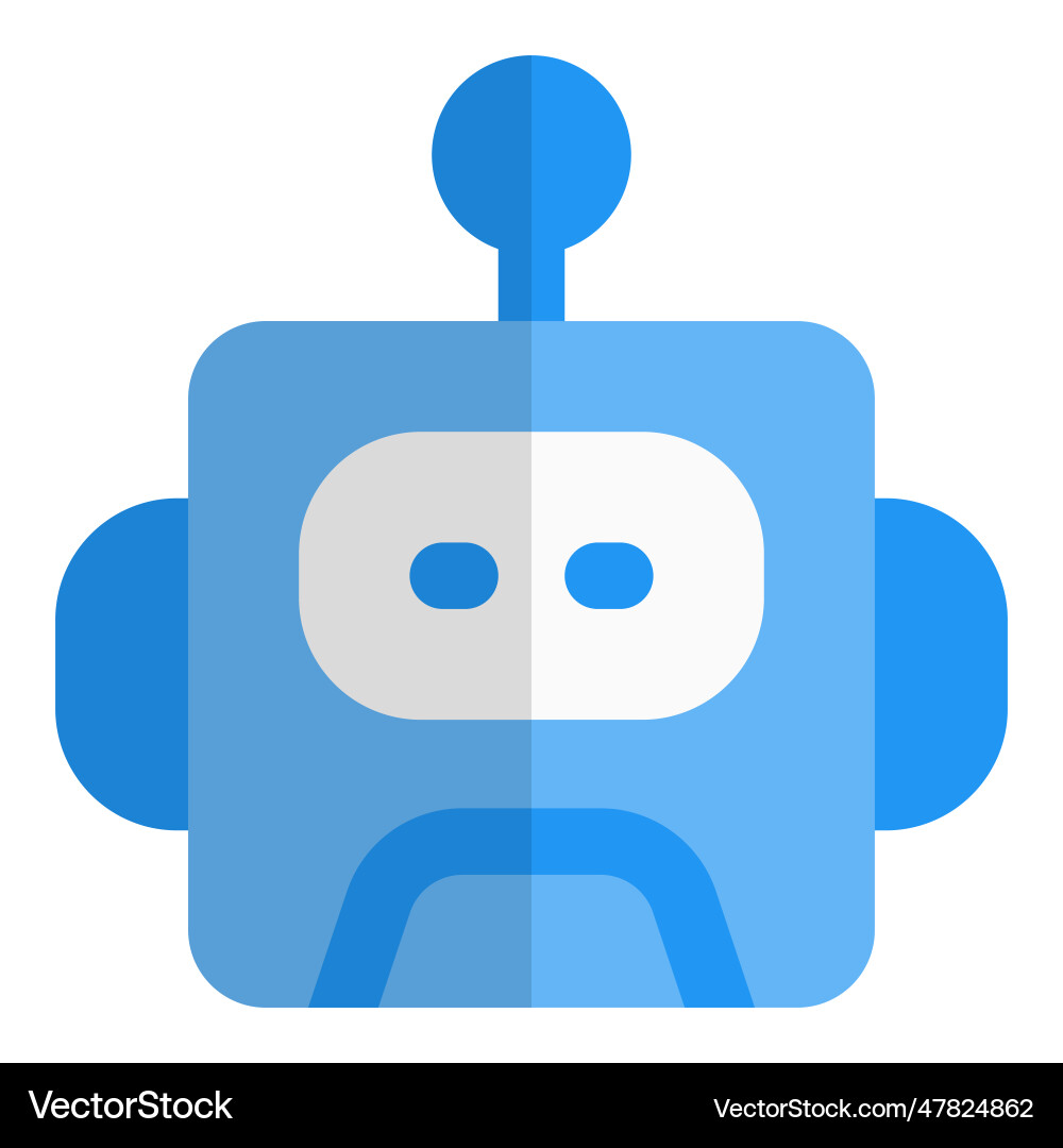 Robot designed with remote control system Vector Image