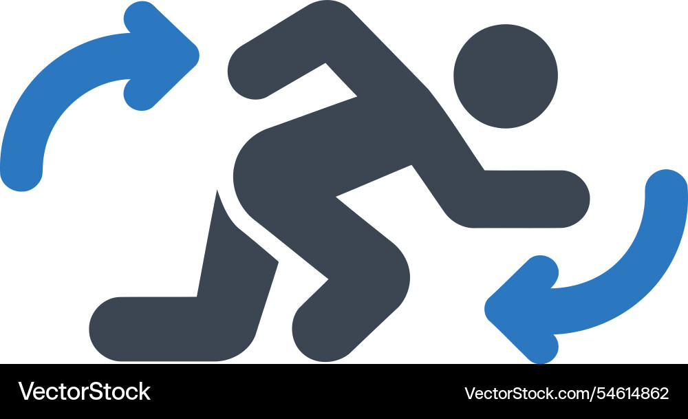 Running cycle icon Vector Image