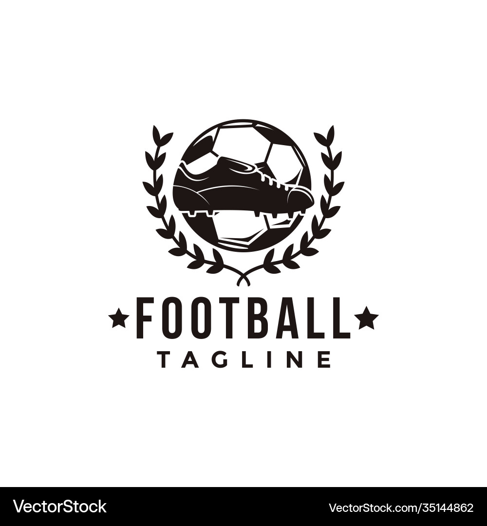 Vintage football soccer sport team league logo Vintage football soccer sport team league logo vector image