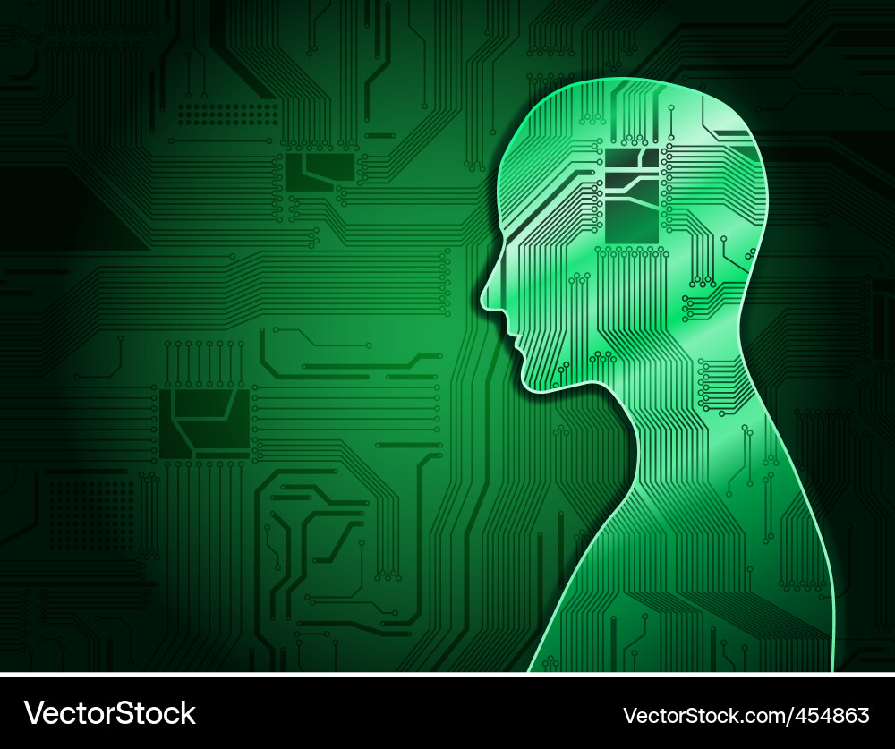 Abstract Circuit Technology Background vector image