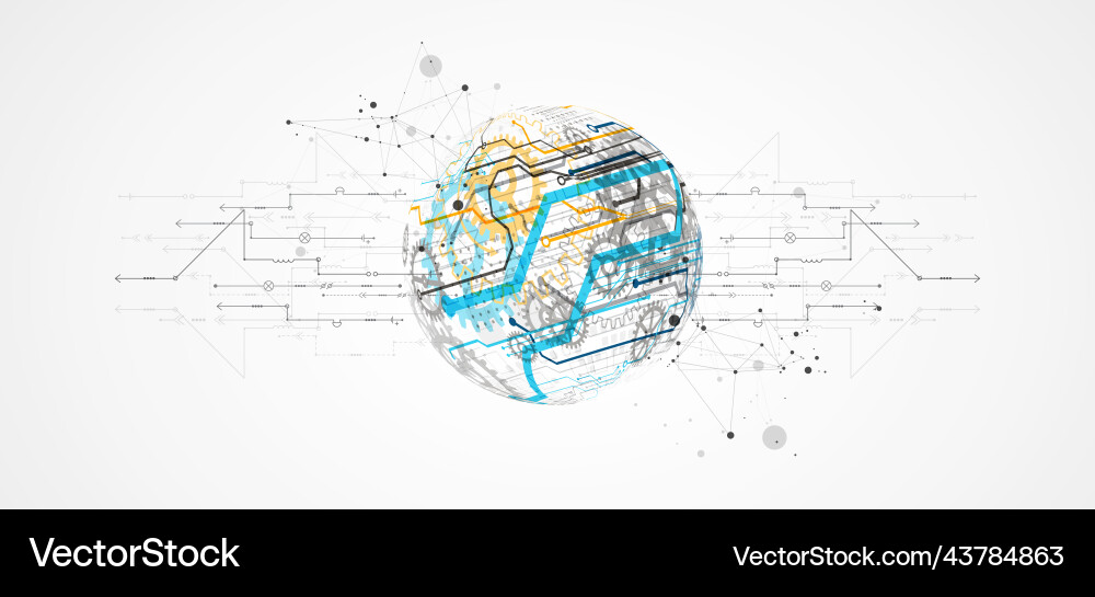 Abstract color background on a technological Abstract color background on a technological vector image
