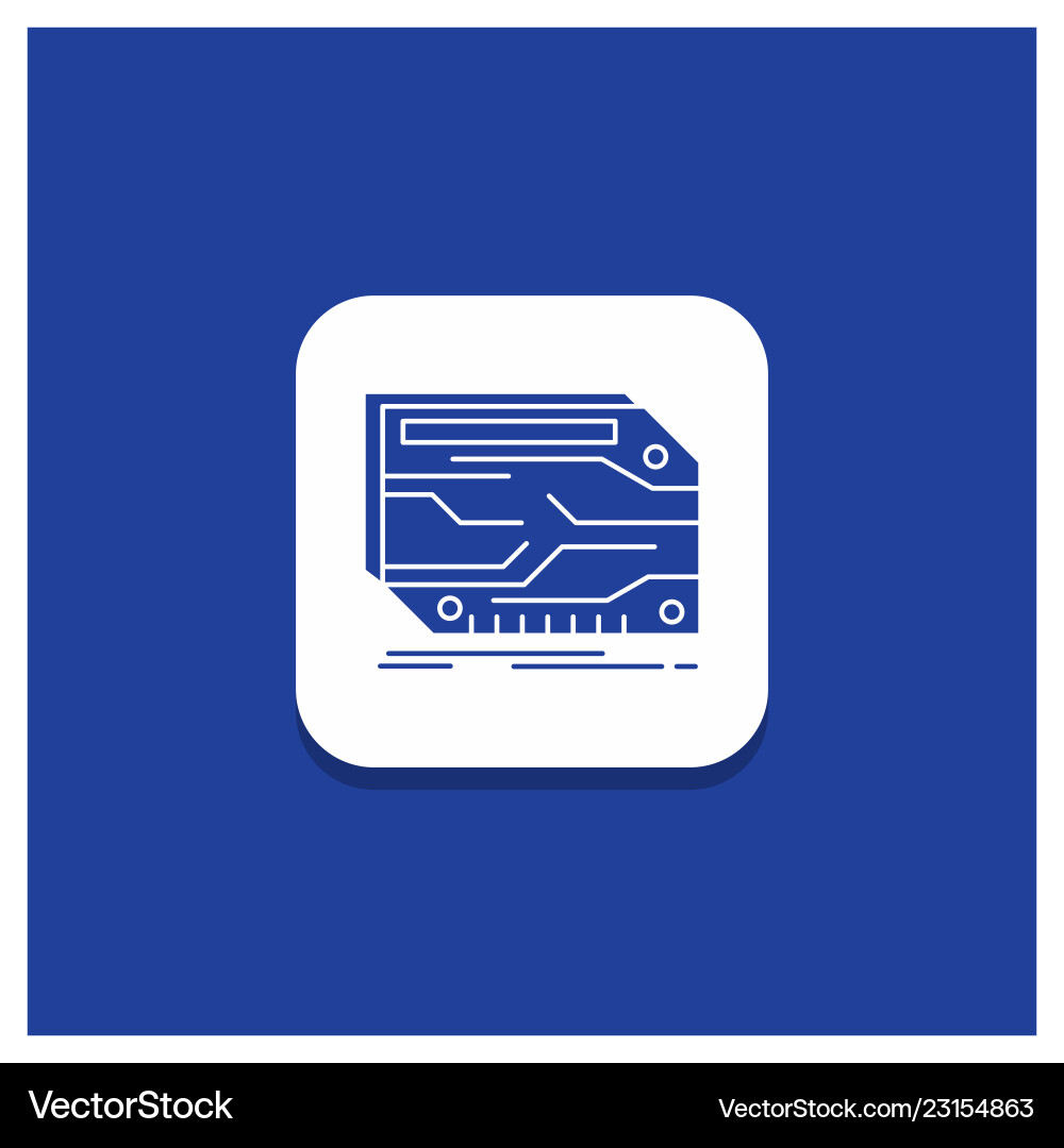 Blue round button for card component custom Blue round button for card component custom vector image
