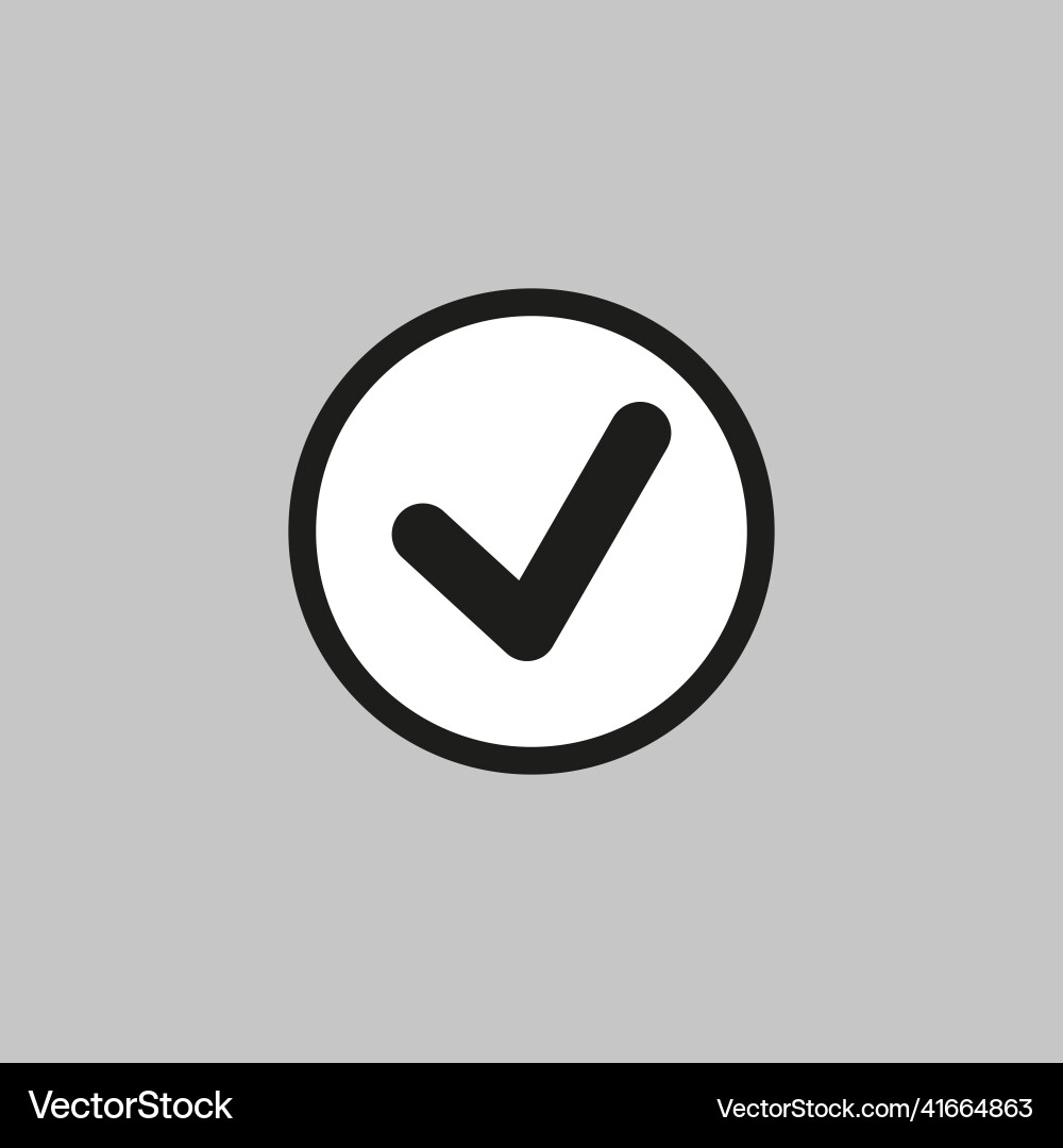 Check mark icon checklist symbol Check mark icon checklist symbol vector image