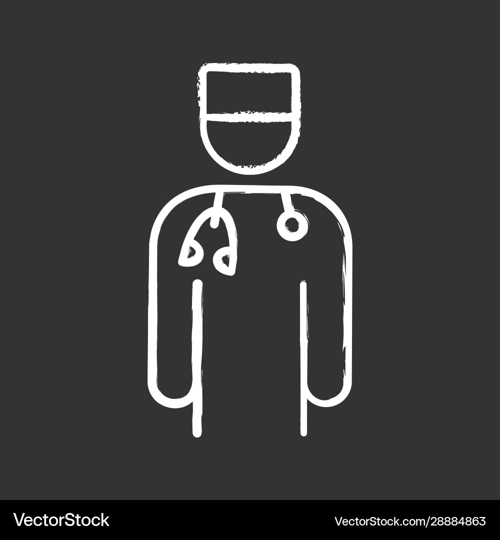 Doctor chalk icon Doctor chalk icon Vector Image
