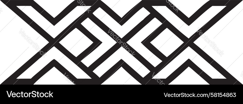 Dynamic Zigzag Pattern Vector Image