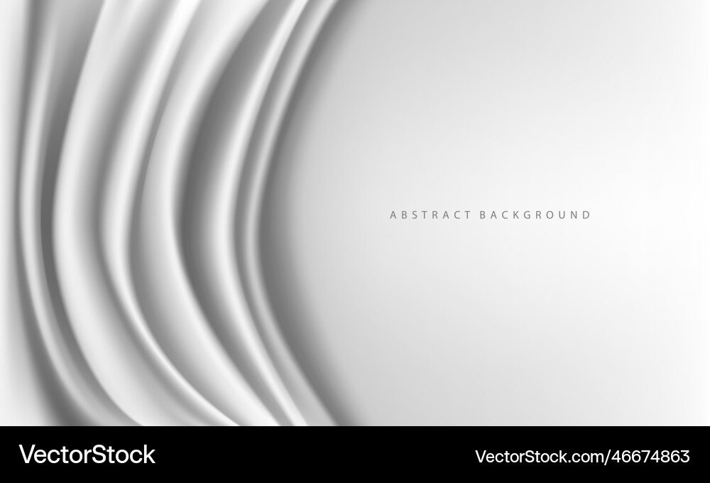 Realistic fabric wave with blank space for text Realistic fabric wave with blank space for text vector image
