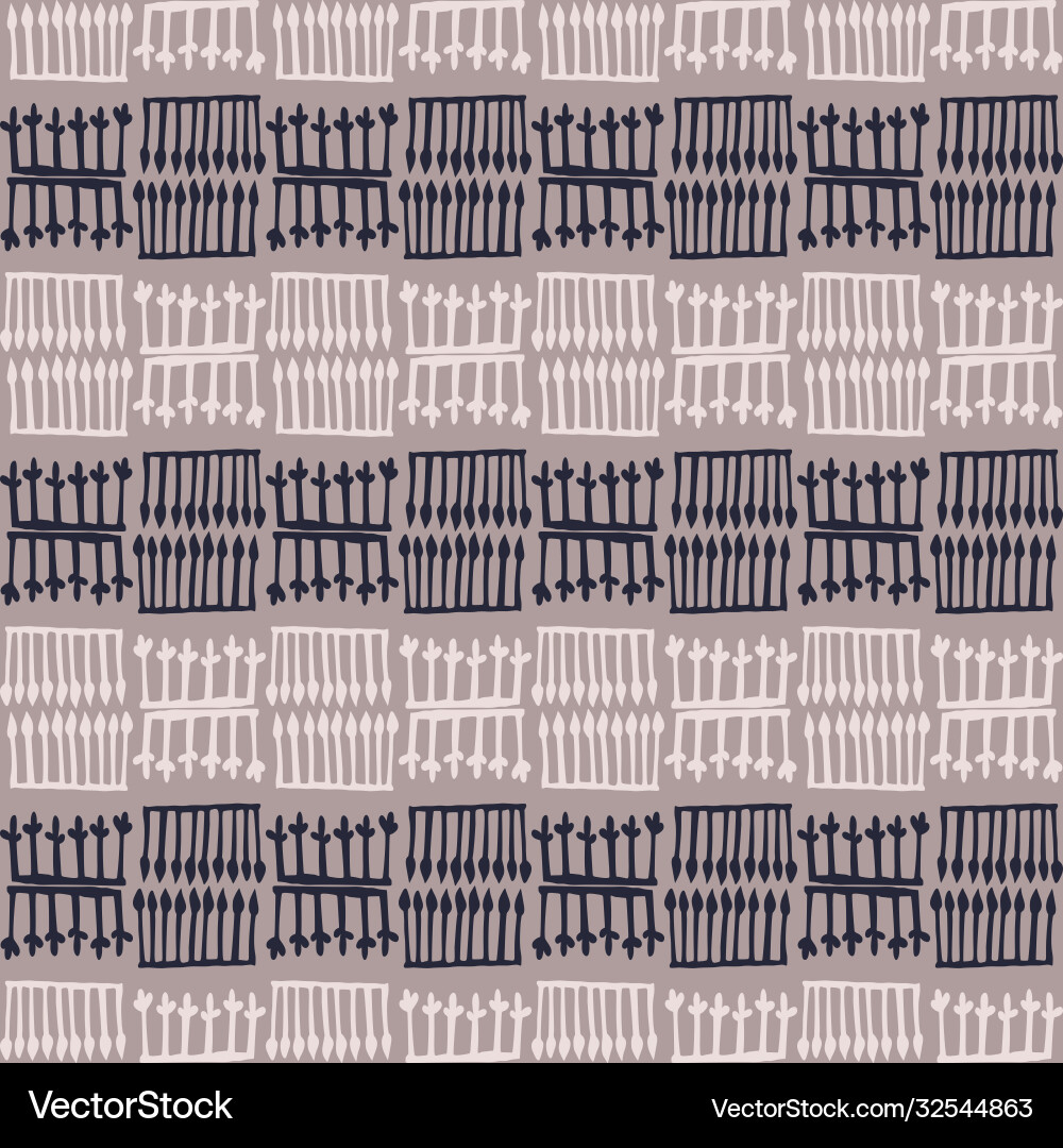 Seamless minimal broken stripe pattern design Seamless minimal broken stripe pattern design vector image