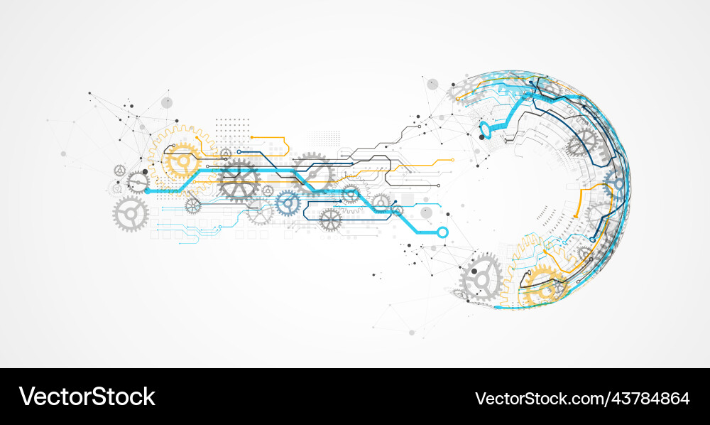 Abstract color background on a technological Abstract color background on a technological vector image