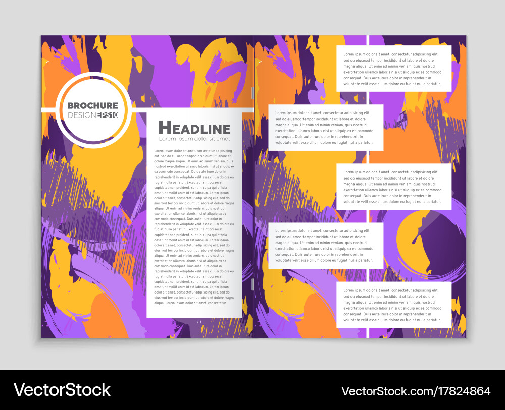 Abstract layout background set for art Vector Image