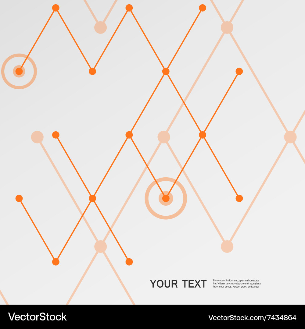 Abstract line and triangular design vector image
