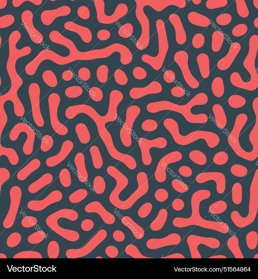Blob seamless pattern red black apparel design Blob seamless pattern red black apparel design vector image