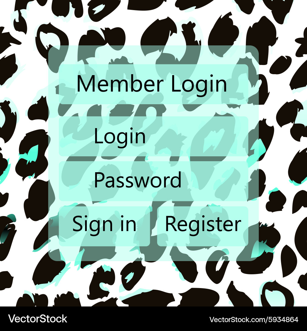 Mobile universal ui kit form interface vector image