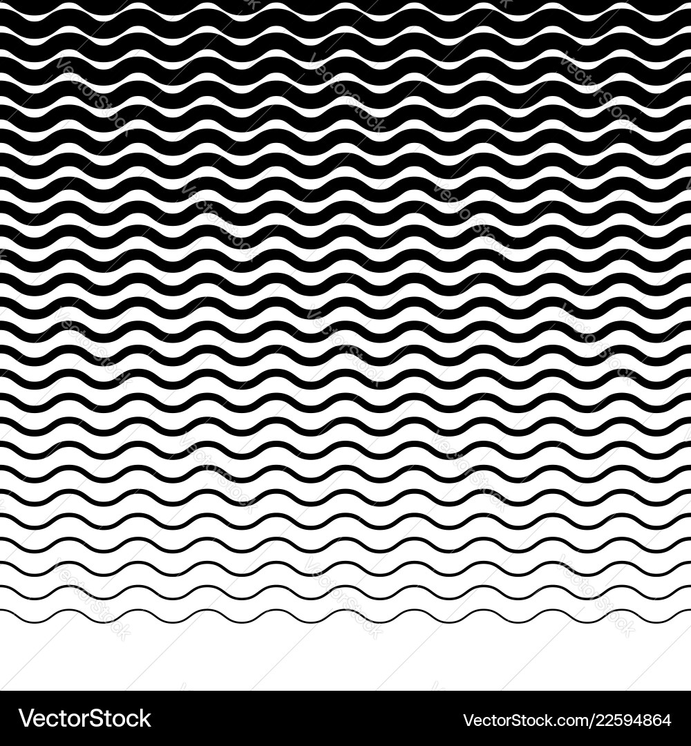 Parallel wavy-zigzag horizontal lines Parallel wavy-zigzag horizontal lines vector image