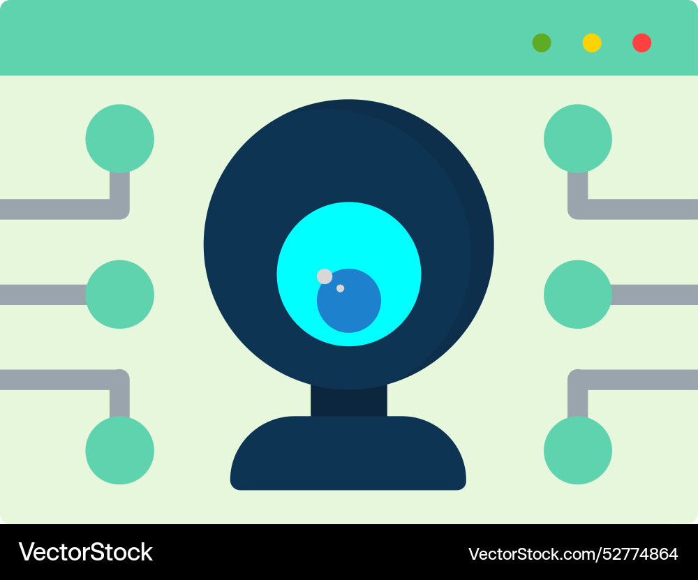 Web camera icon design Vector Image